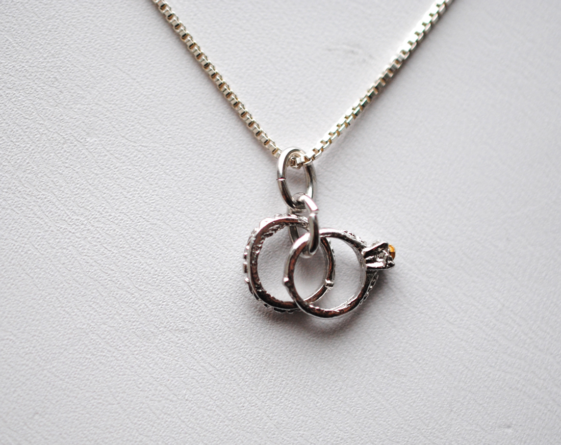 Wedding Rings Necklace - Bee Charmer NYC